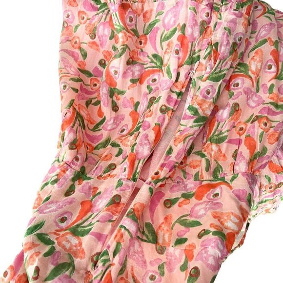 Banjanan Norma Mini Bloom Rose Midi Dress in Size Small - Picture 11 of 14